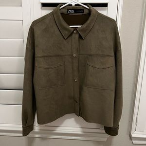 Army Green Cardigan / Top